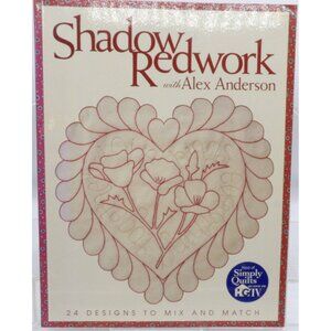 Quilting Designs Shadow Redwork by Alex Andrson ©2001 C and T Publishing Pattern